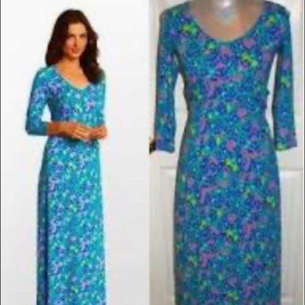 Lilly Pulitzer long sleeve maxi dress